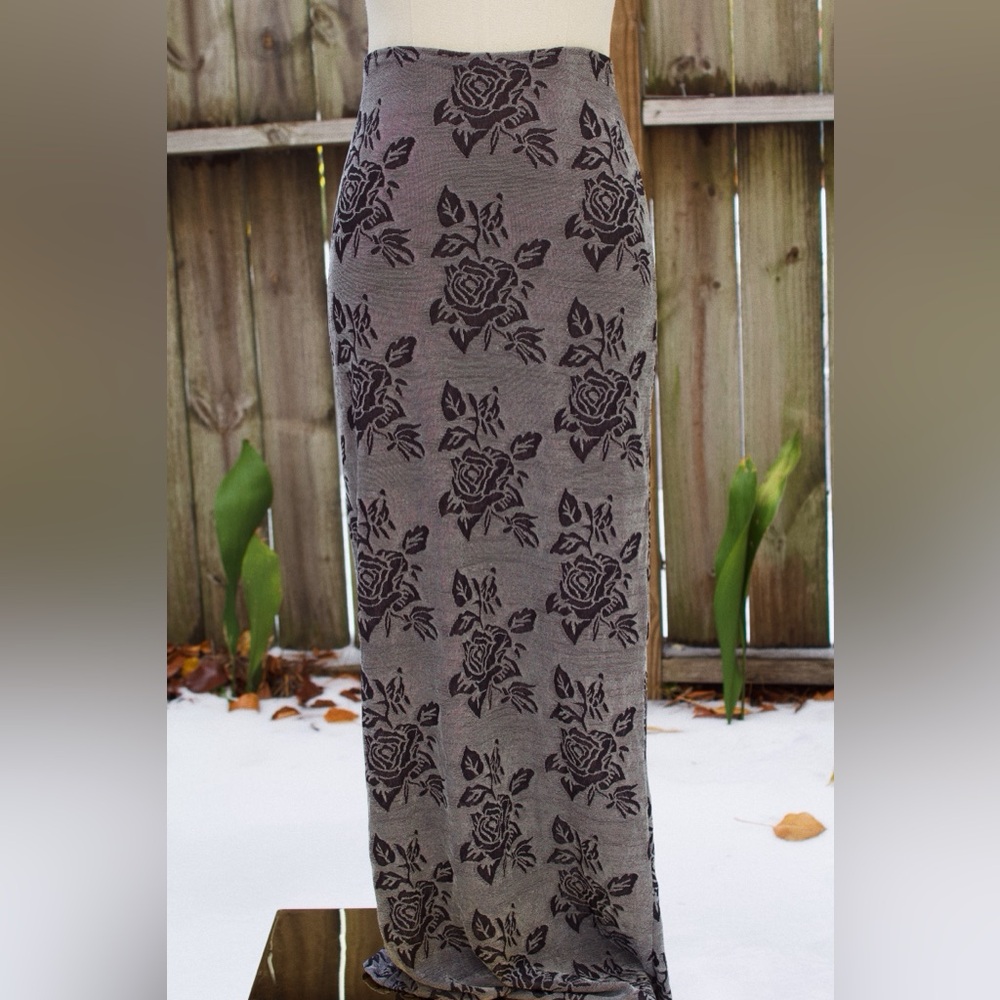Vintage Rose Maxi Skirt